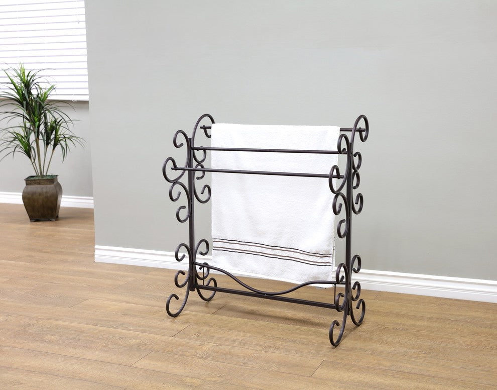 Metal Scroll Quilt Rack