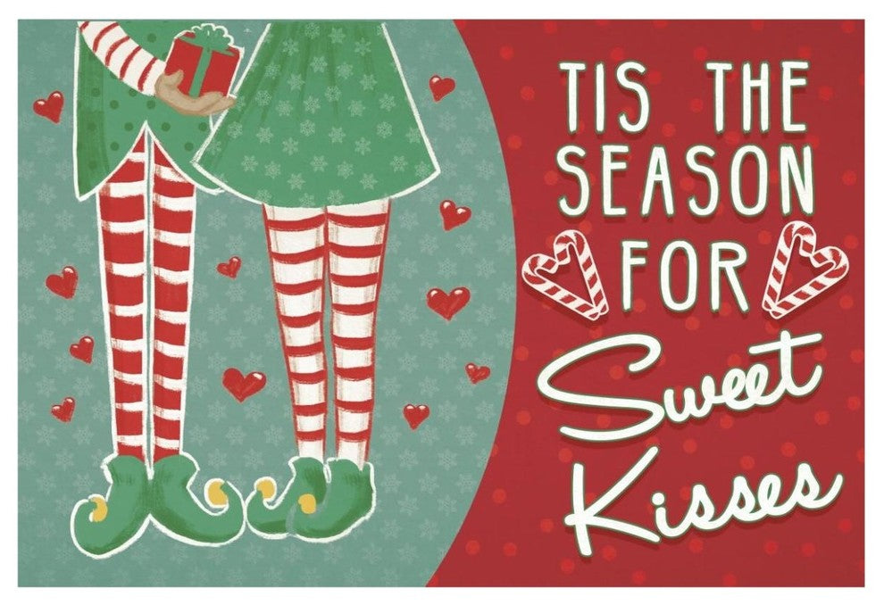 "Retro Christmas III Bright" Digital Paper Print by Janelle Penner, 62"x42"