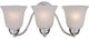 Maxim Basix Three Light Polished Chrome Ice Glass Vanity