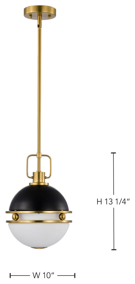 Everton 1 Light Pendant, 10"