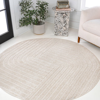 Odense High-Low Minimalist Angle Geometric Indoor/Outdoor Area Rug