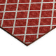 Indoor/Outdoor York YO1 Red Machine Washable 8' x 10' Rug