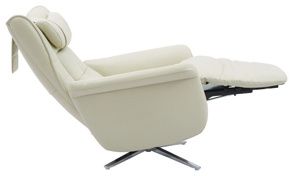 Aspen Battery Powered Recliner, White