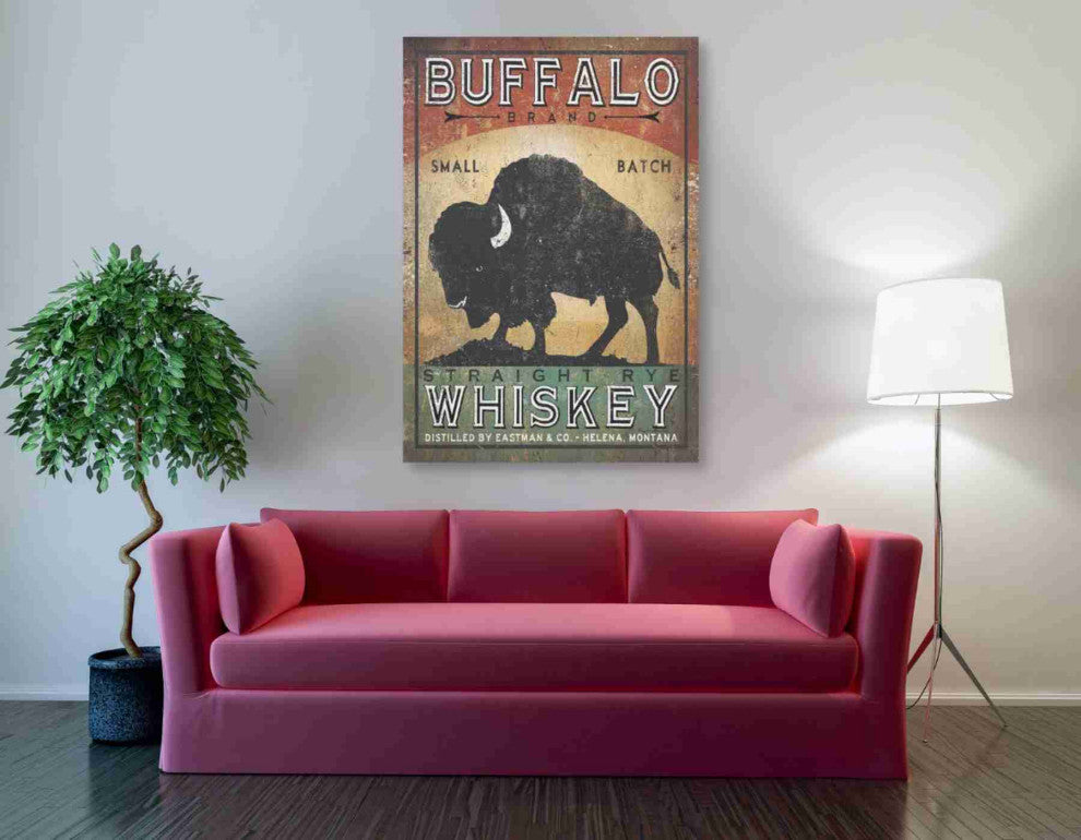 Epic Graffiti ''Buffalo Whiskey'' by Ryan Fowler, Giclee Canvas Wall Art, 40"x60"