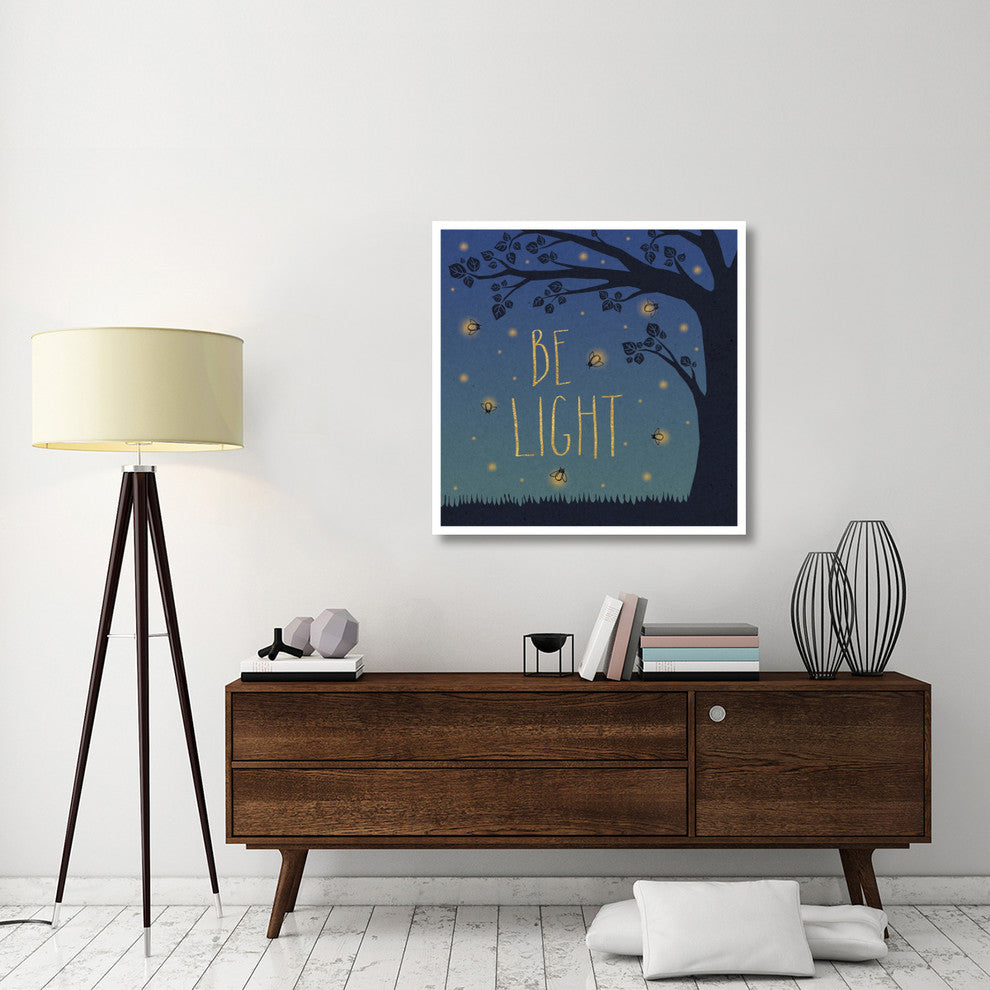 "Twilight Fireflies IV" Digital Paper Print by Laura Marshall, 38"x38"