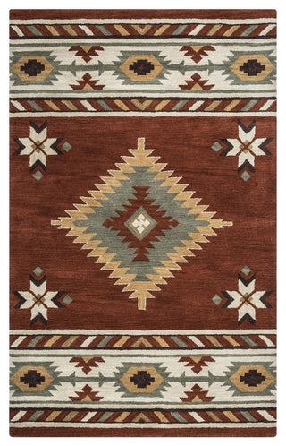 Rizzy Home Southwest SU1822 Rust Southwest/Tribal Area Rug, Rectangular 9'x12'
