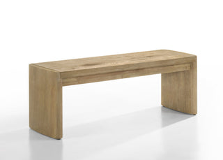 Magnus 6 Piece Oak Finish 84" Extendable Rectangular Dining Table Set With Bench