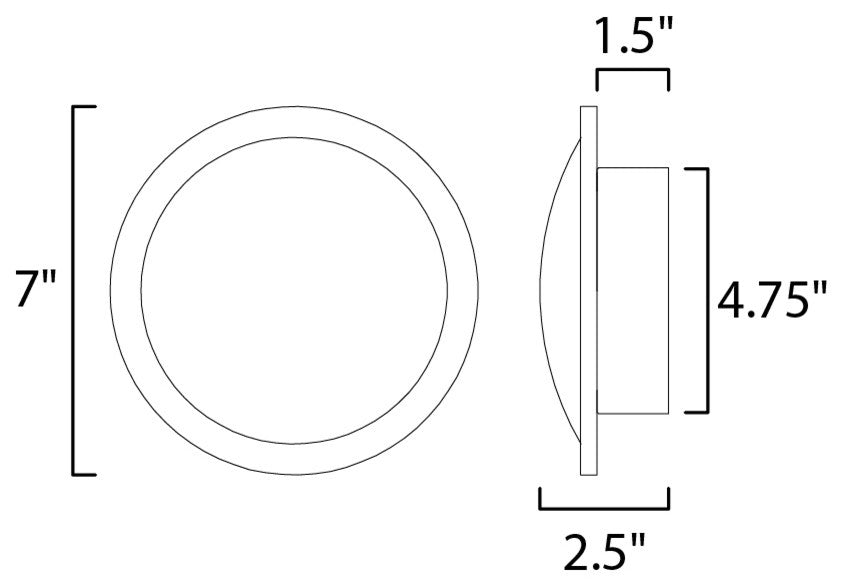 Saucer LED Flush Mount / Wall Sconce