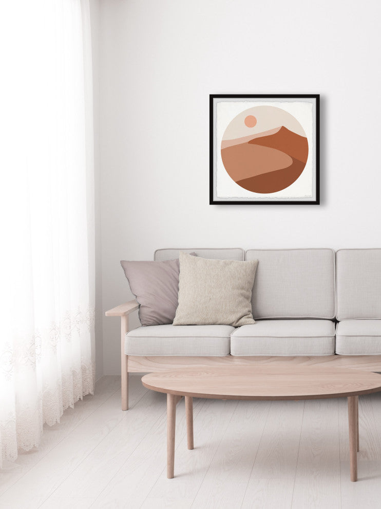 "Into the Desert" Framed Painting Print, 12x12