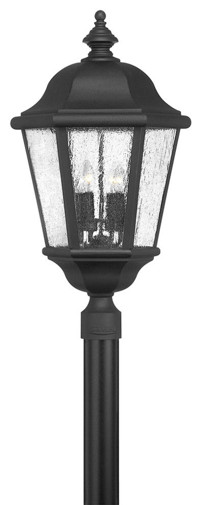 Hinkley Edgewater Large Post Top Or Pier Mount Lantern, Black