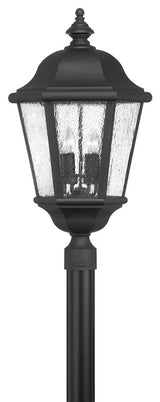 Hinkley Edgewater Large Post Top Or Pier Mount Lantern, Black