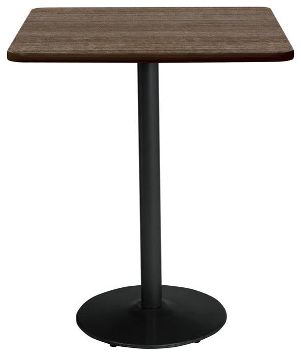 KFI Mode 30" Square Top Breakroom Table Teak (Cinnamon) - Engineered Wood