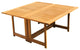 7-Piece Outdoor Teak Set: 60" Square Butterfly Table, 6 Celo Stacking Arm Chairs