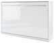 BRESCIA Wall Bed , White, With Mattress 47.2 X 78.7 Inch