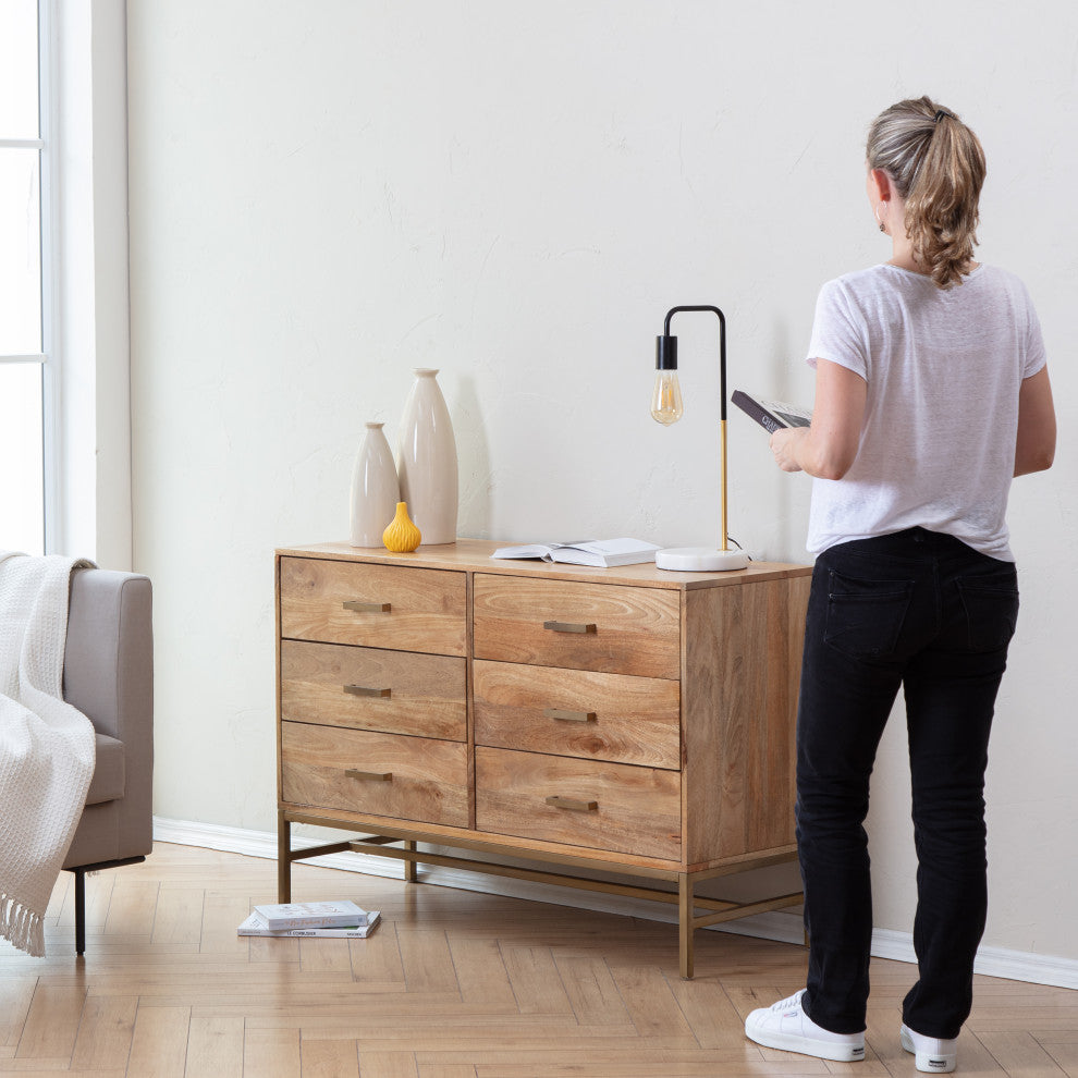 Leah Chest of Drawers, Natural