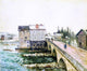 Alfred Sisley The Bridge and Mills of Moret  Winter's Effect Gallery Wrap Canvas
