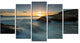 "Sydney Seashore at Sunset" Canvas Print, 5 Panels