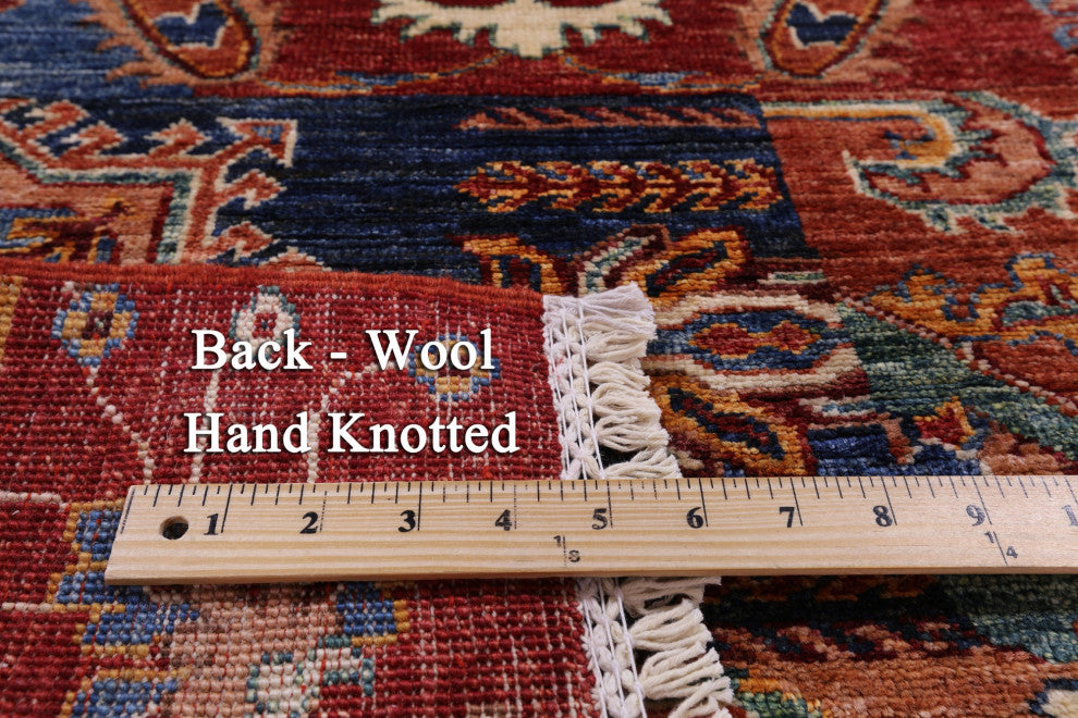 2' 10" X 4' 2" Super Kazak Handmade Wool Rug Q11248