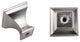 Light Fern Green Crystal Glass Brushed Nickel Madison Classic Knob