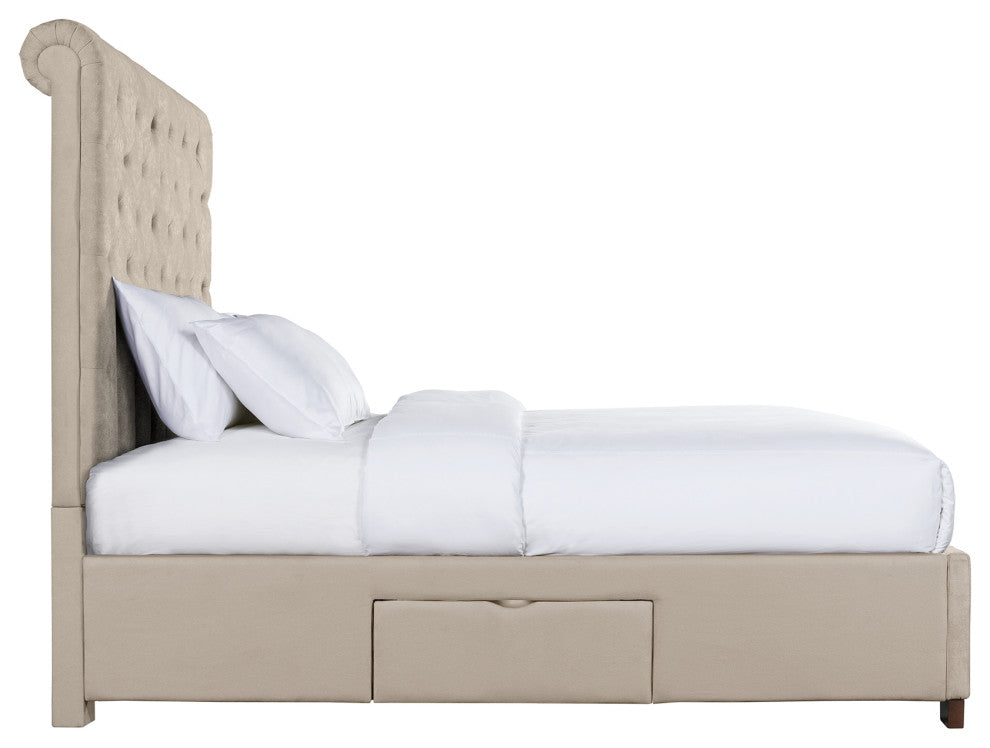Picket House Furnishings Jeremiah King Upholstered Storage Bed
