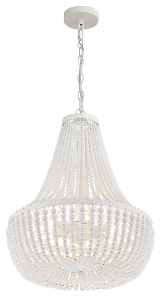 Crystorama Lighting Group 608 Rylee 6 Light 19"W Crystal Empire - Matte White