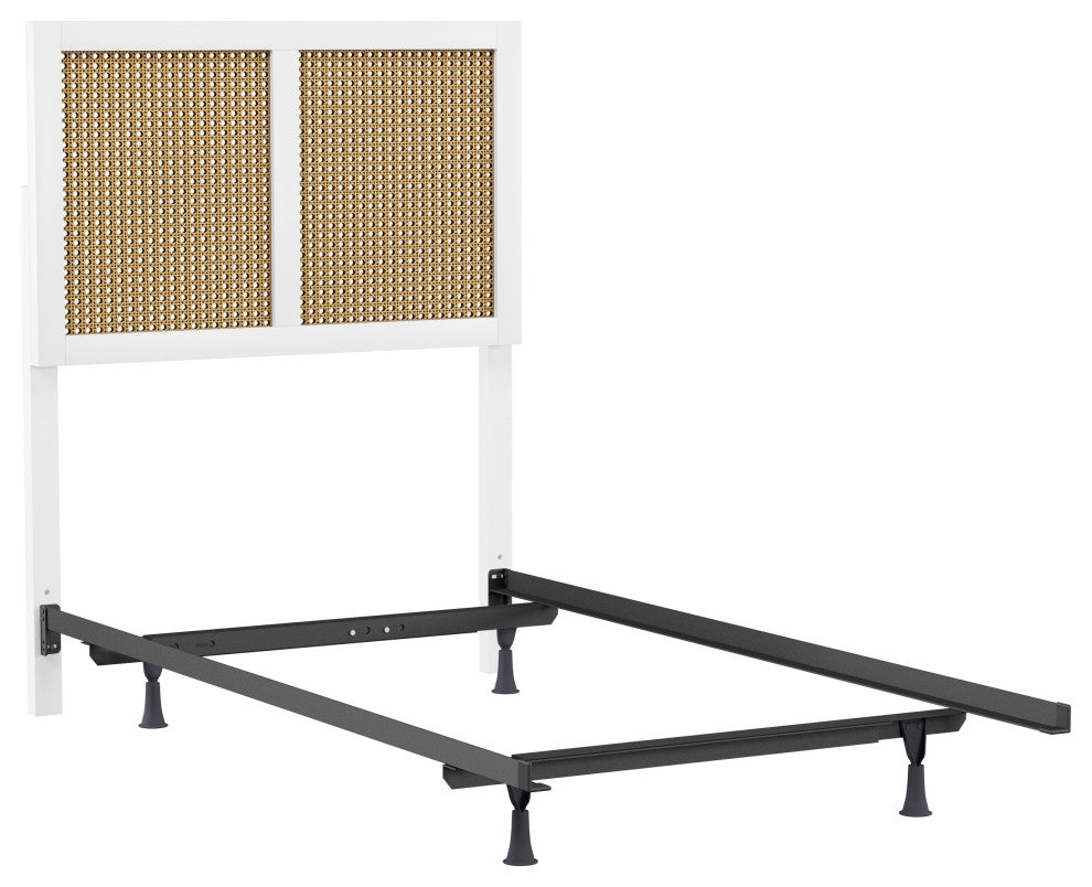 Hillsdale Serena Wood and Natural Cane Panel Twin Headboard