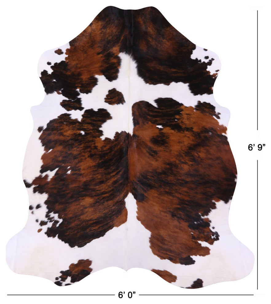 Natural Cowhide Rug 6' 9" X 6' 0" C2191