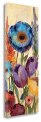 "Garden Hues Panel II" By Silvia Vassileva, Giclee Print on Gallery Wrap Canvas