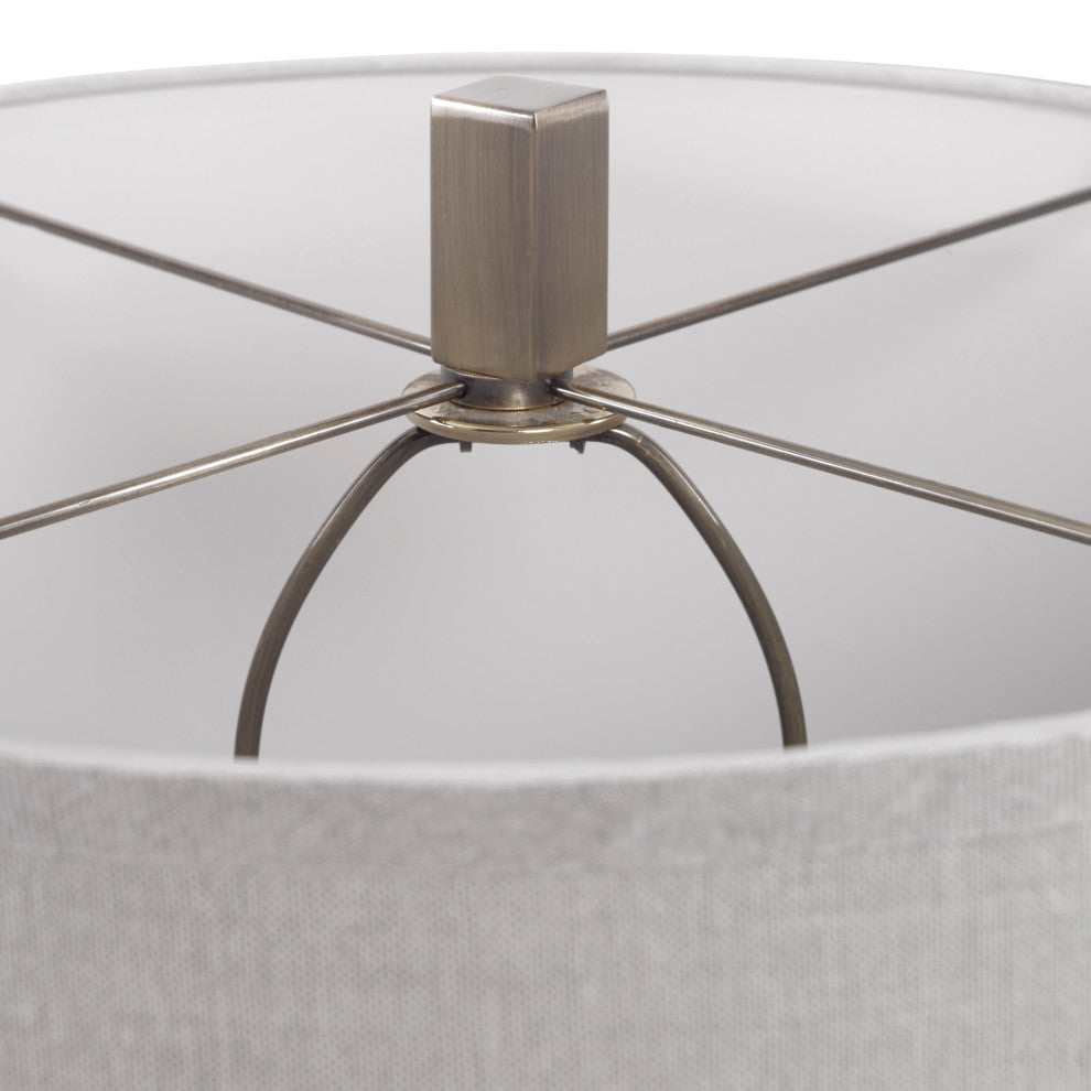 Uttermost Vilminore Glass Table Lamp, Gray