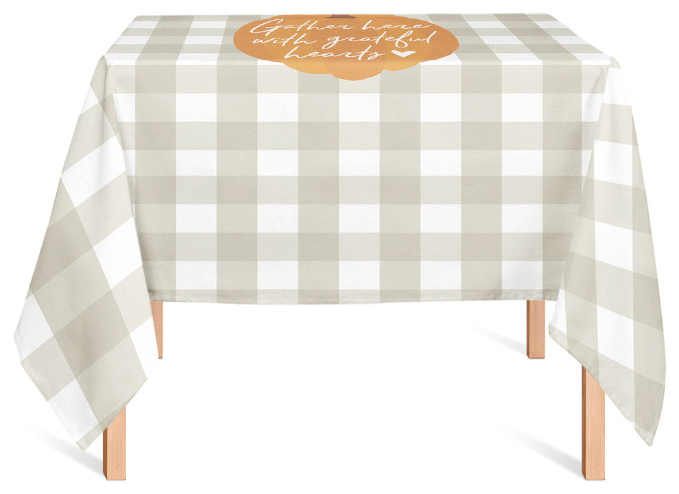 Gather Here With Grateful Hearts Tablecloth