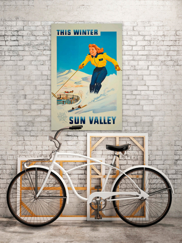 "Sun Valley" Painting Print on Wrapped Canvas, 16"x24"