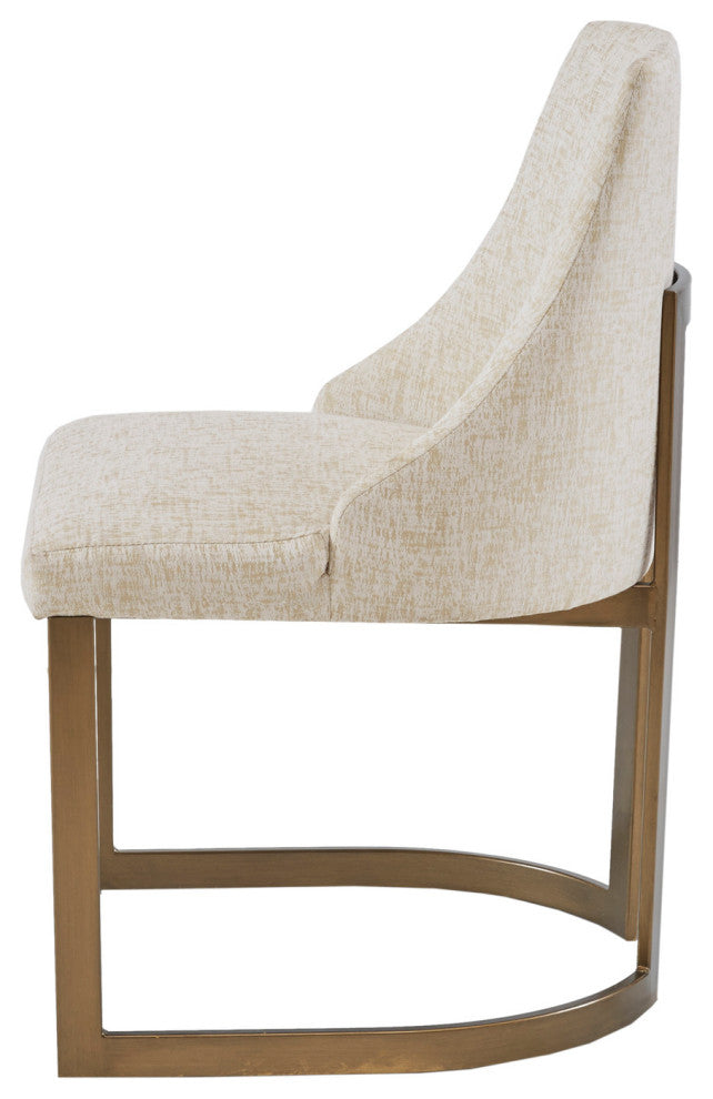 Madison Park Dining Chairs Transitional Modern Side Chairs, Set of 2, Cream, Dining Chair