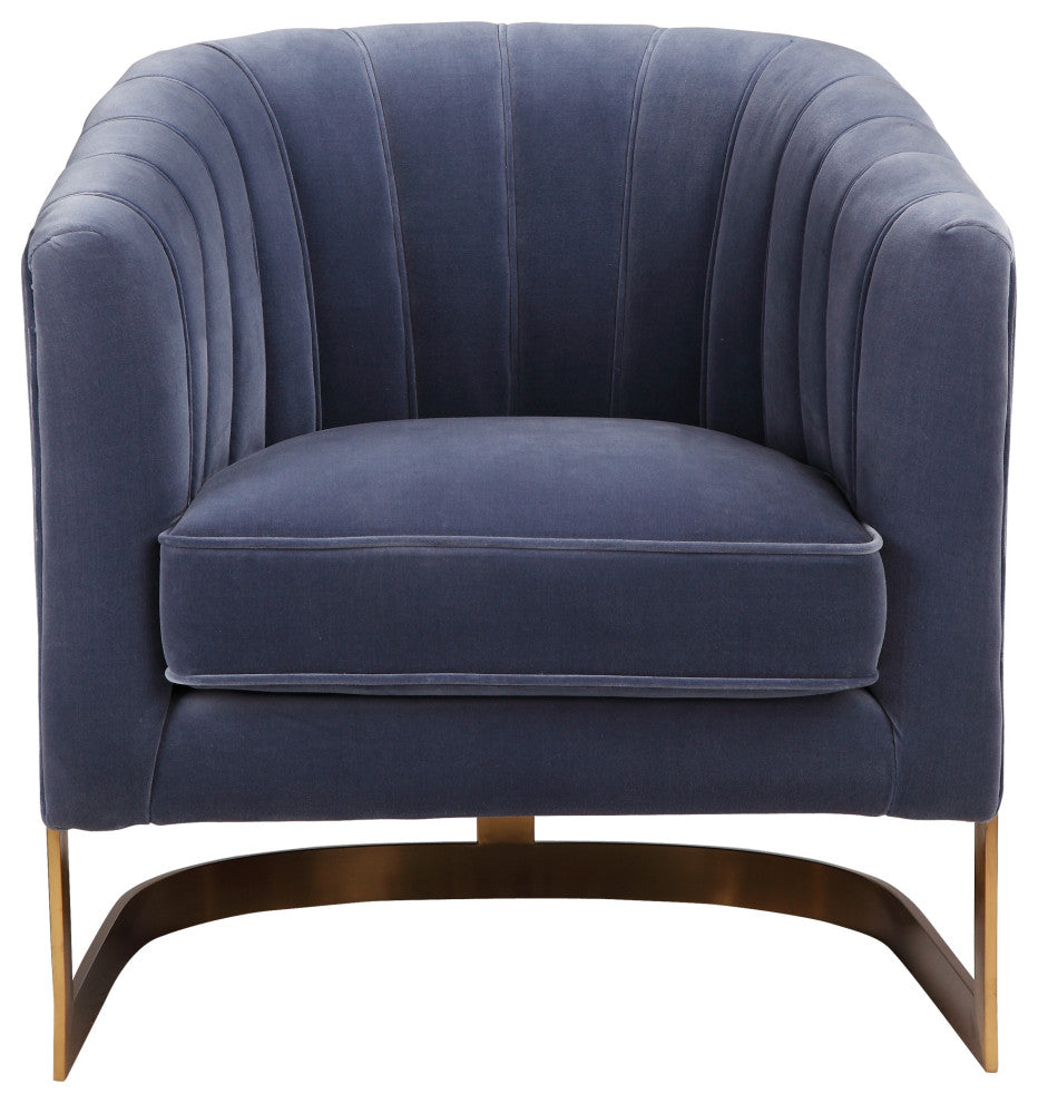 Mid - Century Modern Carr Arm Chair - Blue