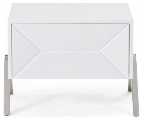 Modrest Candid Modern White Nightstand