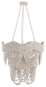 TOV Furniture Porto Ivory Beaded Chandelier