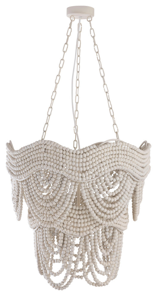 TOV Furniture Porto Ivory Beaded Chandelier