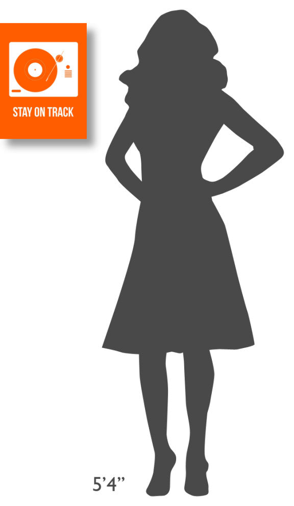 "Stay On Track Orange" Poster Fine Art Print