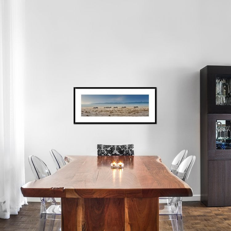 "Promenade" Framed Digital Print by Piet Flour, 44x19"