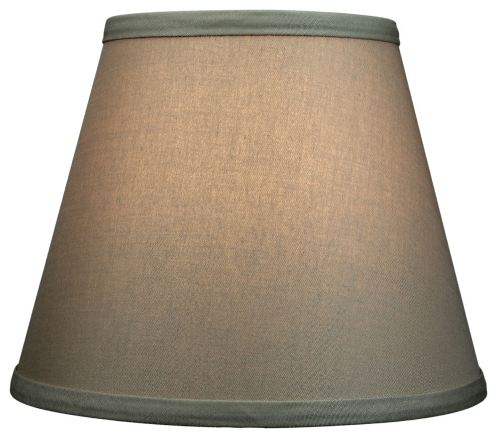 Fenchel Shades 6"x10"x8" Spider Attachment Empire Lamp Shade, Linen Stone
