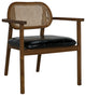Tolka Chair, Teak With Leather Seat
