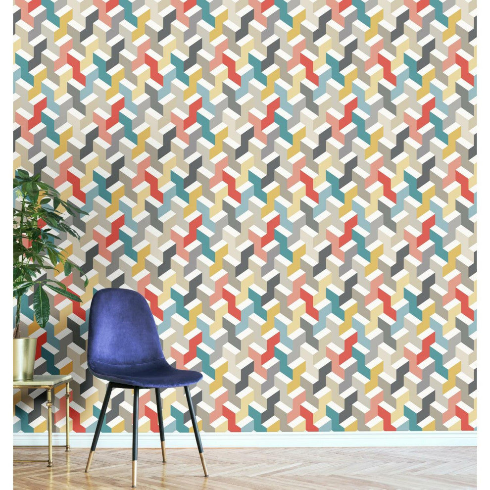 3D Steps Peel and Stick Wallpaper