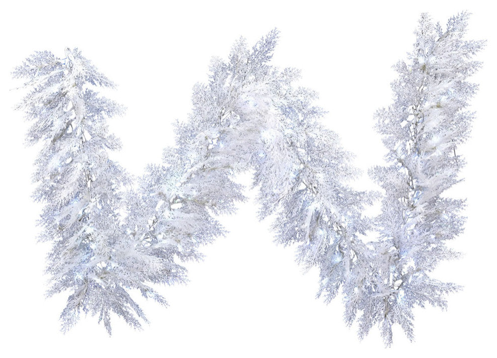 Vickerman G197215Ledtw 9'X14" Garland,Pure White Wide Angle Lights