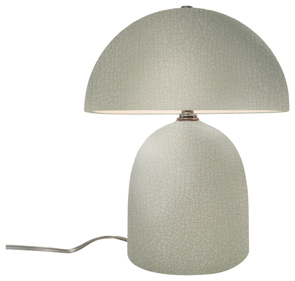 Short Kava Table Lamp, Celadon Green Crackle