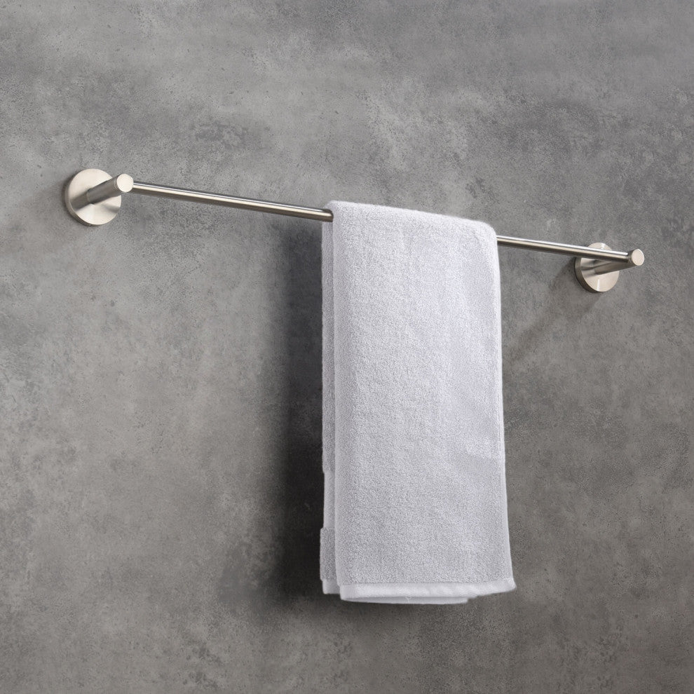 Circular 24" Bathroom Towel Bar KBA1404, Brushed Nickel