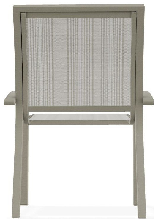 Kendall Sling Stackable Outdoor Dining Chair, Harbor/Storm