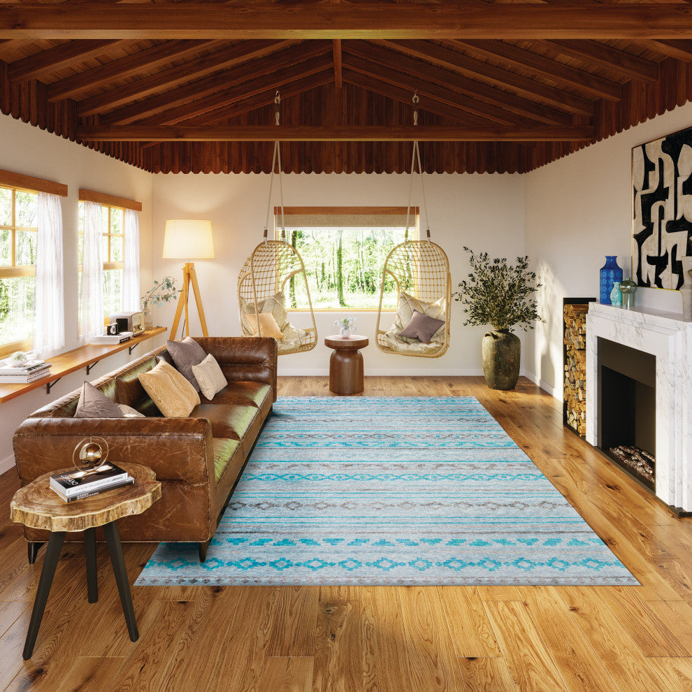 Indoor/Outdoor Sedona SN10 Skydust Machine Washable 9' x 12' Rug