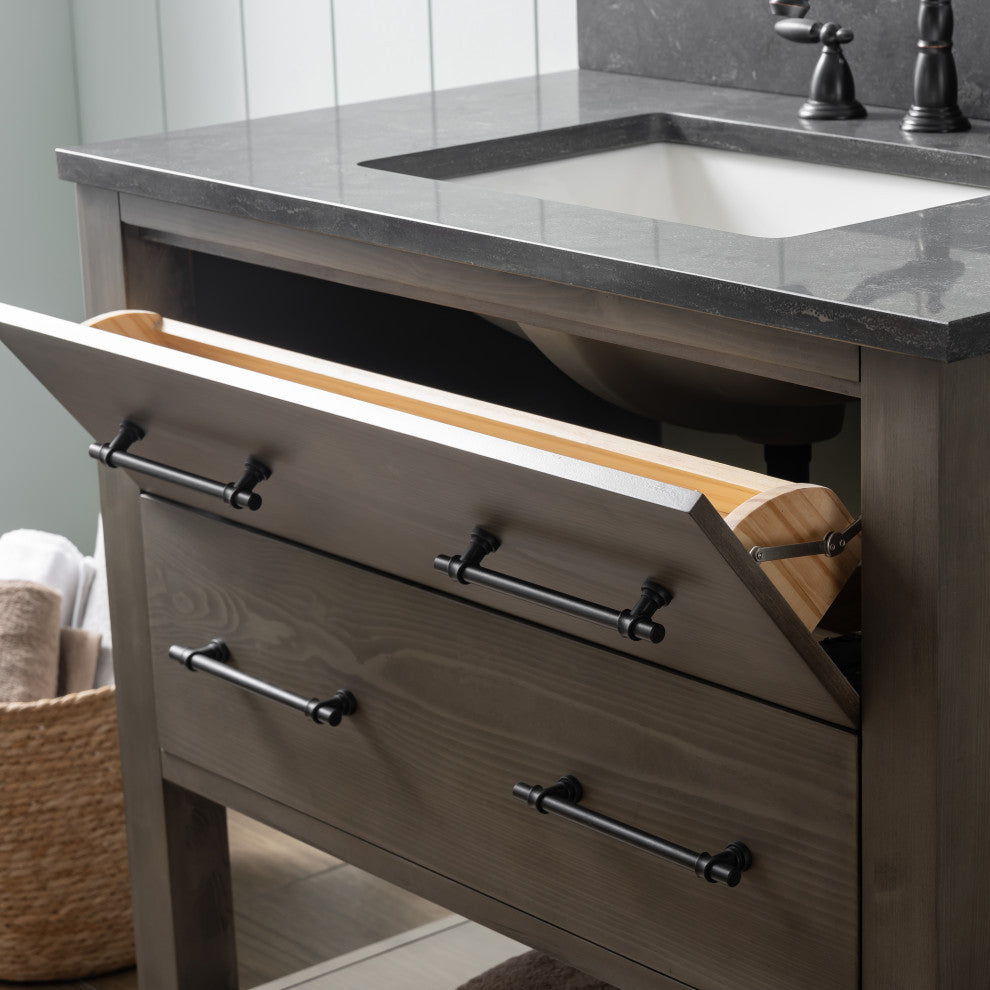 Windwood 36" Bathroom Vanity, Smoke Gray