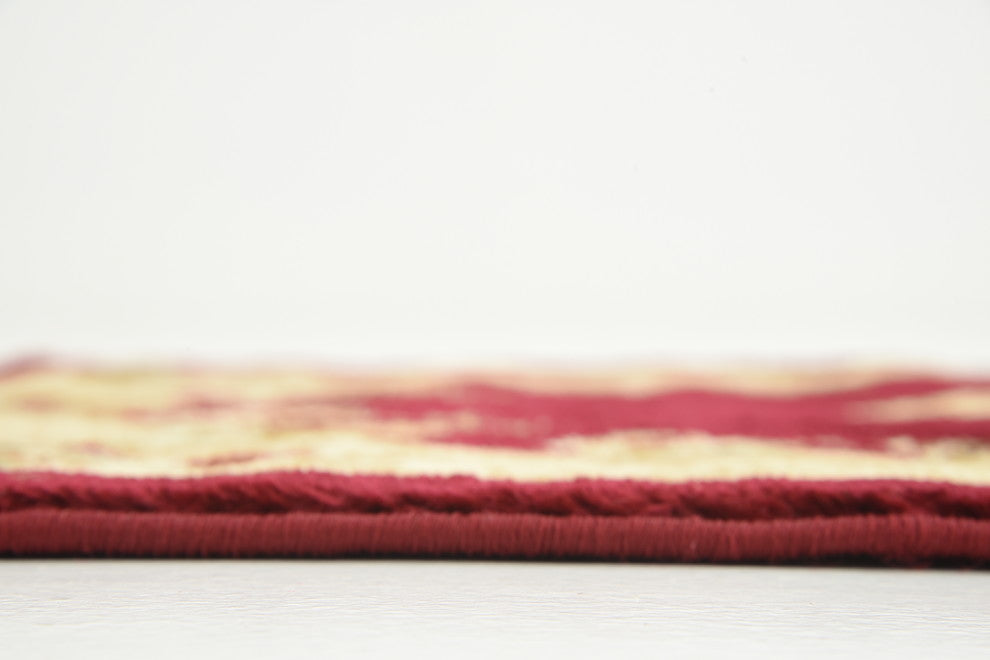 Unique Loom Red Henry Versailles 2' 2 x 6' 0 Runner Rug