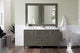 Metropolitan 60" Double Vanity, Silver Oak, Charcoal Soapstone