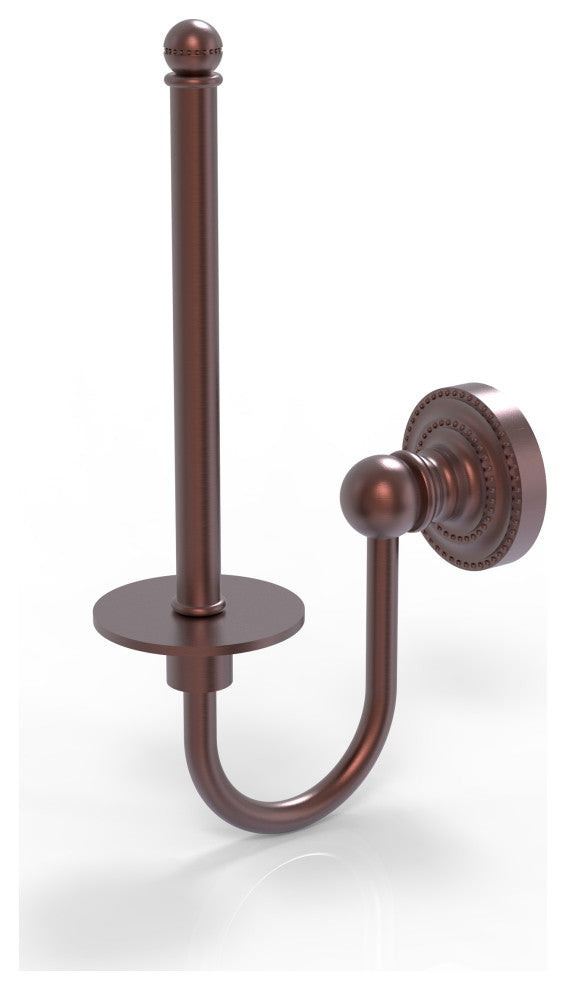 Dottingham Upright Toilet Tissue Holder, Antique Copper